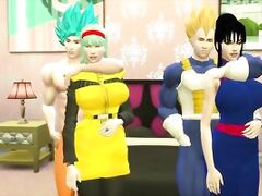 Dragon Ball Porn Hentai Wife Swapping Goku and Vegeta Unfaithful and Hot Wives Want to be Fucked by their Husband's Friend NTR