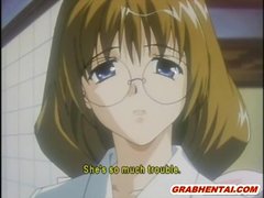 Cute hentai caught by tentacles and brutally fuckedCute hentai caught by