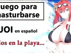 Audio JOI en espanol, en la playa con tu amiga tetona...